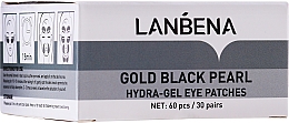 Hydrożelowe płatki pod oczy z ekstraktem z czarnych pereł i złotem - Lanbena Gold Black Pearl Hydra-Gel Eye Patch — Zdjęcie N2