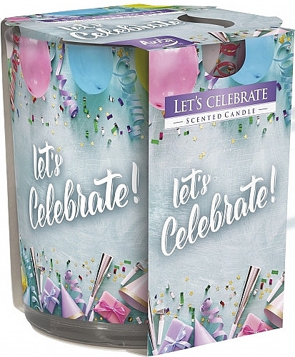 PREZENT! Świeca zapachowa w szkle Let's Celebrate! - Bispol Scented Candle Let's Celebrate — Zdjęcie N1
