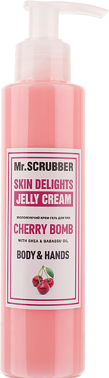 Żelowy krem do ciała i rąk, Cherry bomb - Mr.Scrubber Body & Hands Cream — Zdjęcie N1