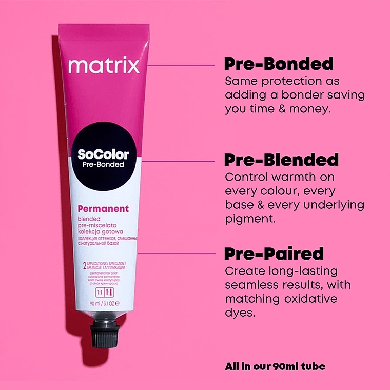 PRZECENA! Trwała farba do włosów w kremie - Matrix Socolor Beauty * — Zdjęcie N7