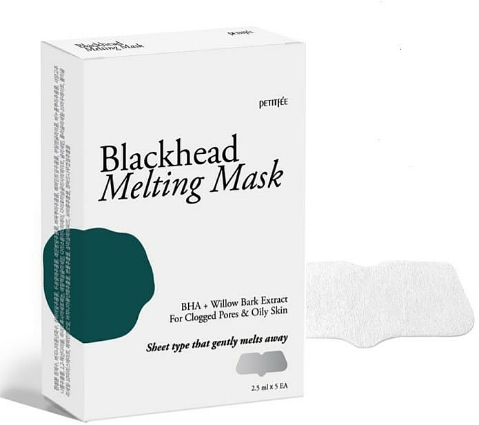 Nawilżająca maska na nos przeciw zaskórnikom - Petitfee & Koelf Blackhead Melting Mask