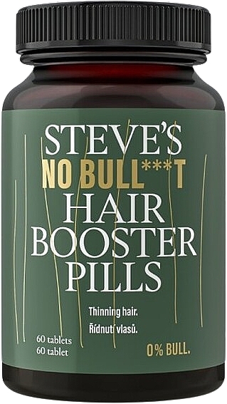 Suplement diety na porost włosów - Steve?s No Bull***t Hair Booster Pills — Zdjęcie N1