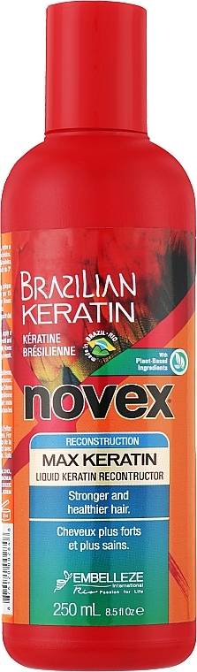 Płynna keratyna do włosów - Novex Brazilian Keratin Max Liquid Keratin