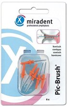 Kup Zapasowe międzyzębowe szczoteczki, 0,5 mm/5,0 mm, pomarańczowe - Miradent Pic-Brush Refill