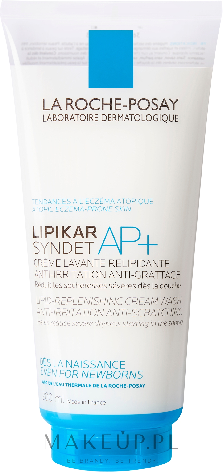 Myjący krem-żel do skóry suchej i atopowej - La Roche-Posay Lipikar Syndet AP+ Cleansing Body Cream-Gel Anti-Irritation — Zdjęcie 200 ml