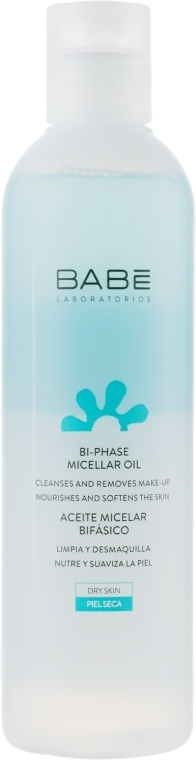 Babé Laboratorios Bi-Phase Micellar Oil - Dwufazowy olejek micelarny do oczyszczania twarzy i demakijażu  — Zdjęcie N1