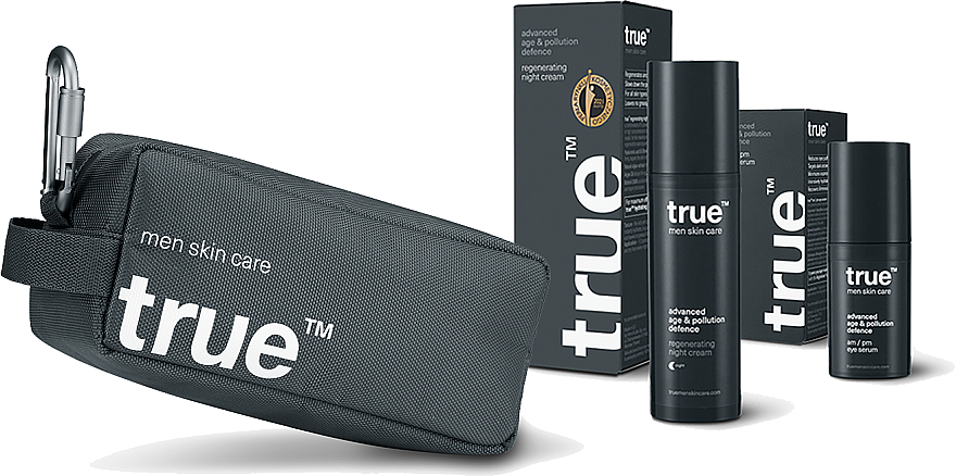 Zestaw do pielęgnacji twarzy dla mężczyzn - True Men Skin Care (cr 50 ml + ser 20 ml) — Zdjęcie N1