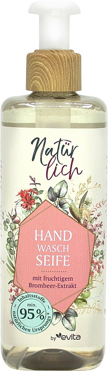 Mydło w płynie do rąk z ekstraktem z jeżyny - Evita Naturlich Eco Liquid Soap — Zdjęcie N1