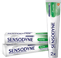 Zestaw - Sensodyne Fluoride (toothpaste 2 x 75 ml) — Zdjęcie N1