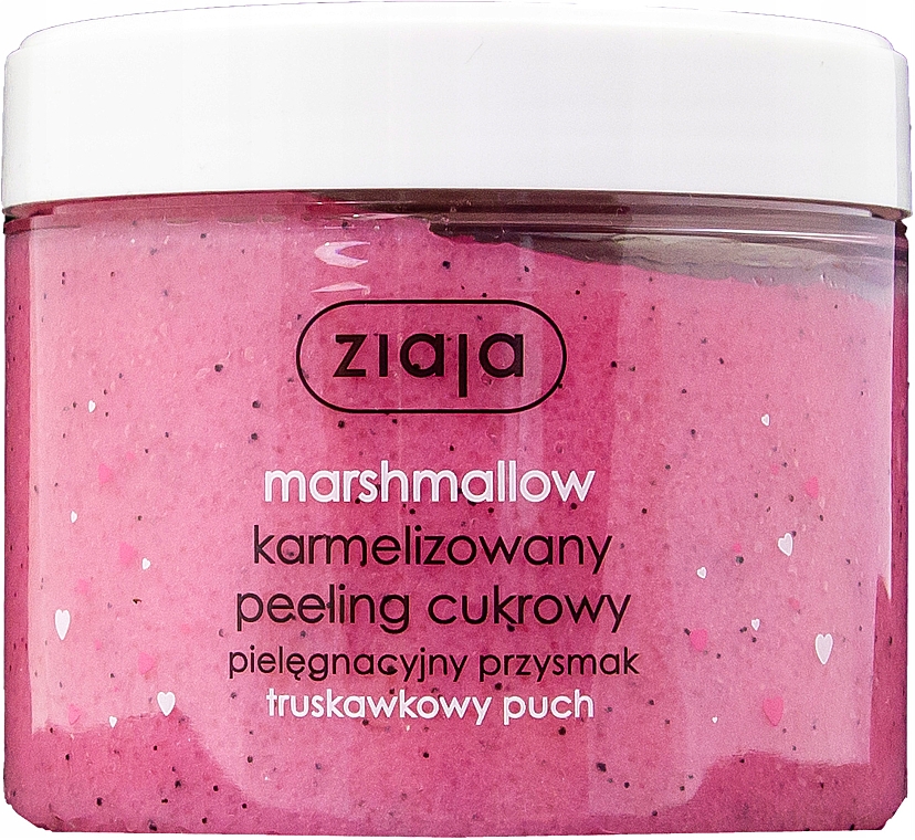 Zestaw - Ziaja I Love Ziaja Marshmallow (b/peeling/300ml + h/cr/50ml + shower/gel 260 ml + b/foam/250ml) — Zdjęcie N3