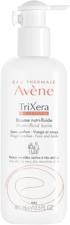 Odżywcze mleczko do twarzy i ciała do skóry suchej i bardzo suchej - Avène TriXera Nutrition Nutri-Fluid Balm