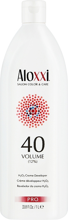 Krem-utleniacz do włosów 12% - Aloxxi 40Volume Creme Developer — Zdjęcie N2