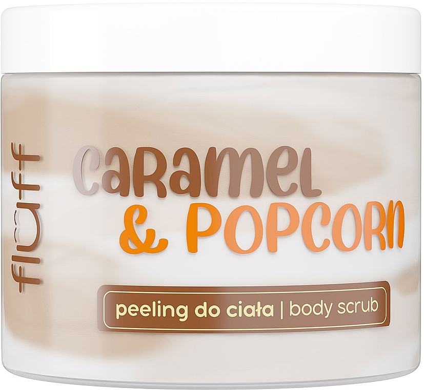 Odżywczy peeling myjący - Fluff Caramel & Popcorn Body Scrub — Zdjęcie N1