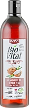 Kup Szampon nawilżający do włosów suchych z olejem kokosowym i aloesem - DeBa Bio Vital Moisturizing Shampoo with Coconut Oil & Aloe Vera