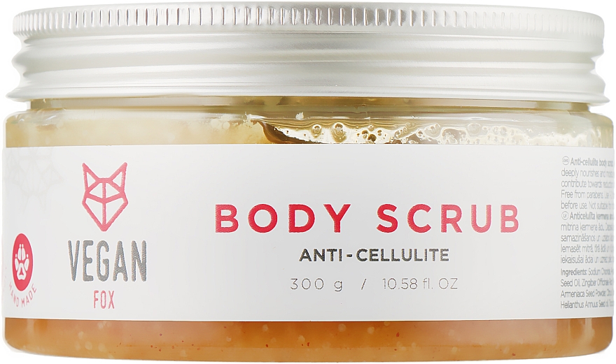 Antycellulitowy peeling do ciała - Vegan Fox Anti-Cellulite Body Scrub