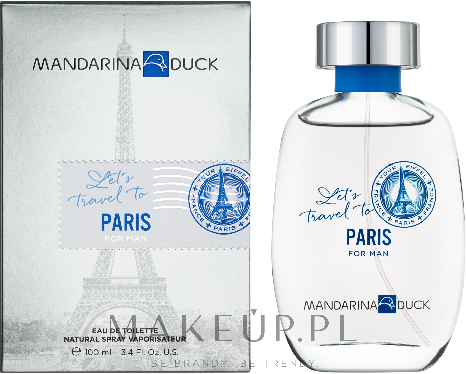 Mandarina Duck Let's Travel To Paris For Man - Woda toaletowa — Zdjęcie 100 ml