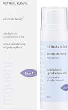 Przeciwstarzeniowe serum do twarzy z retinalem 0,06% - Mohani Rejuvenation And Skin Renewal Serum 0.06% — Zdjęcie N1