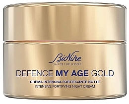 Ujędrniający krem do twarzy na noc - BioNike Defense My Age Gold-Intensive Fortifying Night Cream — Zdjęcie N1