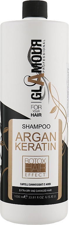 Szampon z keratyną do włosów suchych i zniszczonych - Erreelle Italia Glamour Professional Shampoo Argan Keratin — Zdjęcie N3