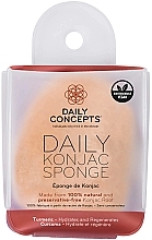 Gąbka konjac do twarzy z kurkumą - Daily Concepts Daily Konjac Sponge Turmeric — Zdjęcie N1