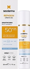 Krem przeciwsłoneczny do skóry wrażliwej SPF 50+ - Sesderma Repaskin Urban 365 Sensitive Skin SPF 50+ — Zdjęcie N2