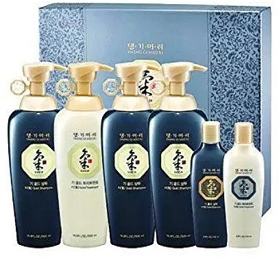 Zestaw, 6 produktów - Daeng Gi Meo Ri Ki Gold Hair Care Set 