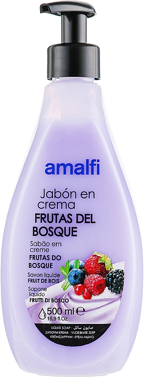 Kremowe mydło do rąk Owoce leśne - Amalfi Liquid Soap — Zdjęcie N1