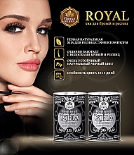 Henna do brwi, rzęs i tatuażu, czarna - Grand Henna Royal Series — Zdjęcie N3