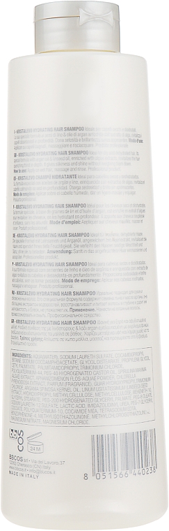 Nawilżający szampon do włosów - Bbcos Kristal Evo Hydrating Hair Shampoo — Zdjęcie N2
