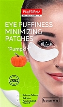 Płatki na okolice oczu Dynia - Purederm Eye Puffiness Minimizing Patches Pumpkin — Zdjęcie N1