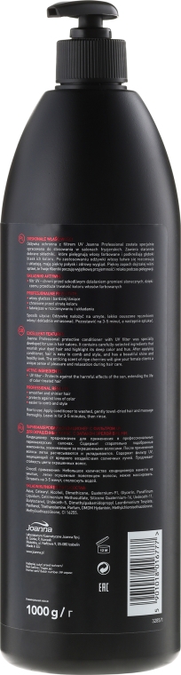 Odżywka ochronna o zapachu dojrzałej wiśni - Joanna Professional Filtr UV — Zdjęcie N3