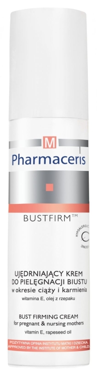 Ujędrniający krem do pielęgnacji biustu w okresie ciąży i karmienia - Pharmaceris M Bustfirm Bust Firming Cream