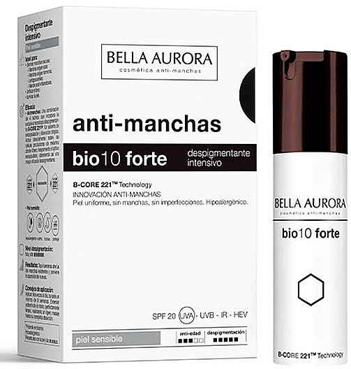 Intensywne serum dla skóry wrażliwej - Bella Aurora Bio10 Forte Intensive Depigmenting Sensitive Skin — Zdjęcie N1