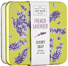Mydło Lawenda francuska w metalowej puszce - Scottish Fine French Lavender Soap In A Tin — Zdjęcie N1