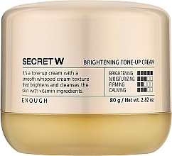 Krem do twarzy - Enough Secret W Brightening Tone-Up Cream — Zdjęcie N1