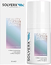 Krem do twarzy i pod oczy Pearl Shine - Solverx Beauty Pearl Shine Face & Eye Cream — Zdjęcie N1