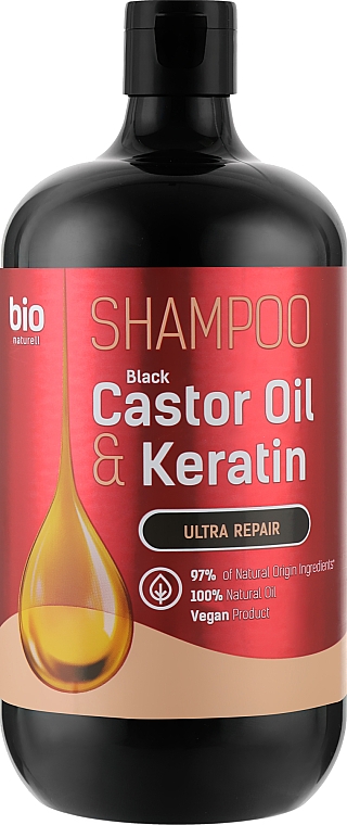 Szampon do włosów Black Castor Oil & Keratin - Bio Naturell Shampoo Ultra Repair — Zdjęcie N2