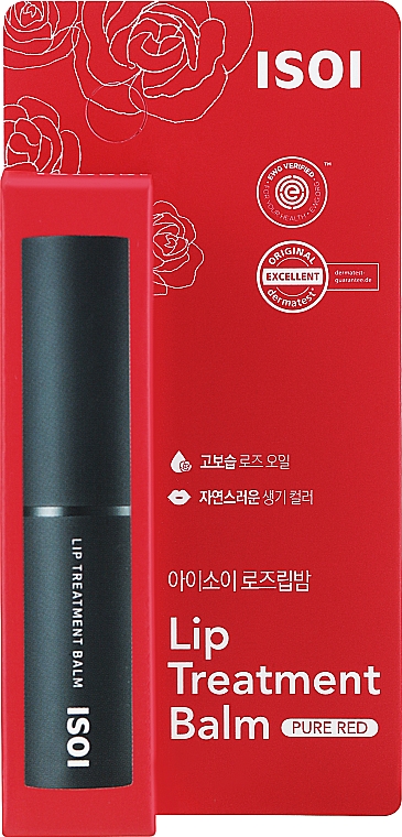 Pomadka do ust - Isoi Bulgarian Rose Lip Treatment Balm Pure Red — Zdjęcie N2