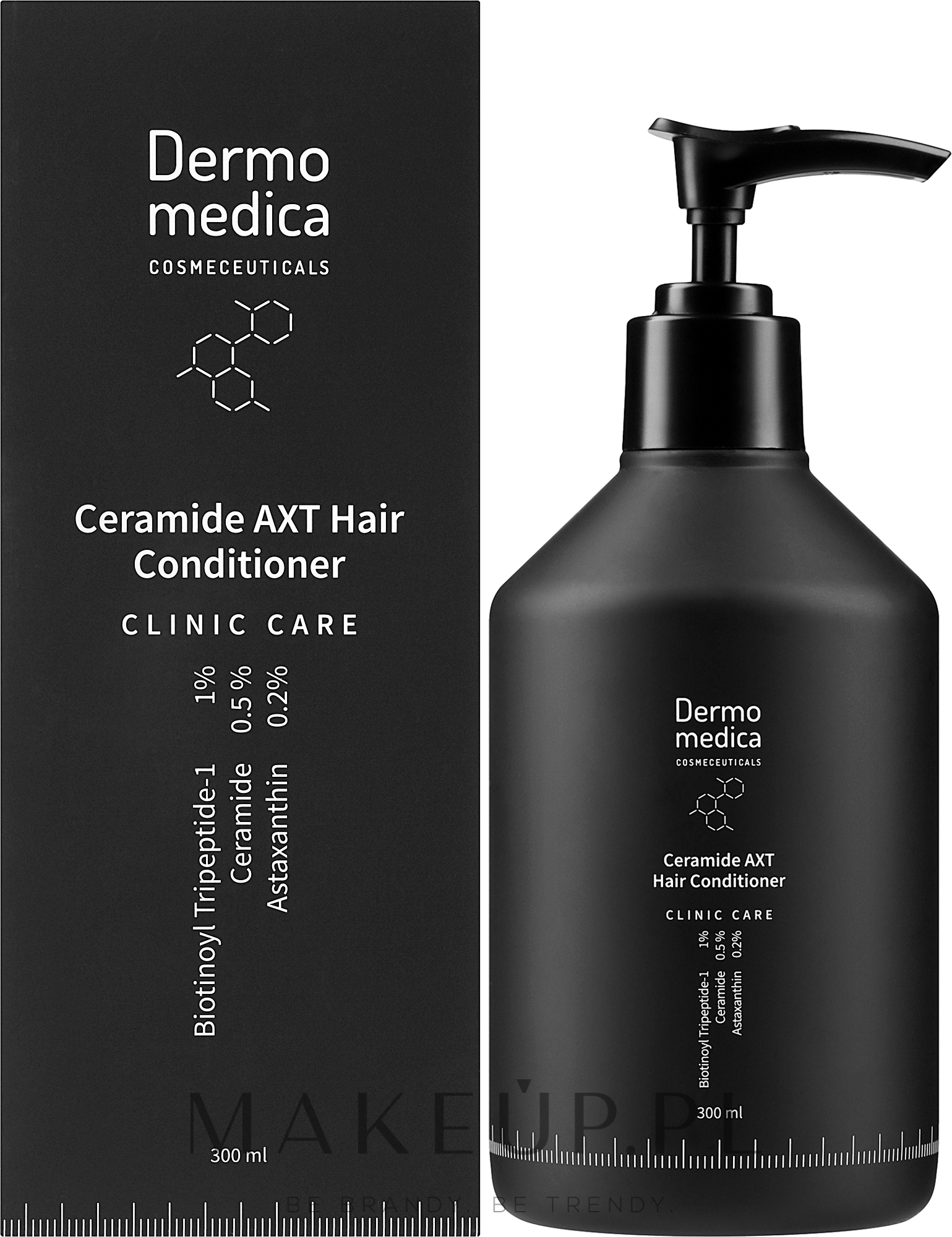 Odżywka ceramidowa z astaksantyną do włosów osłabionych i nadmiernie wypadających - Dermomedica Clinic Care Ceramide AXT Hair Conditioner — Zdjęcie 300 ml