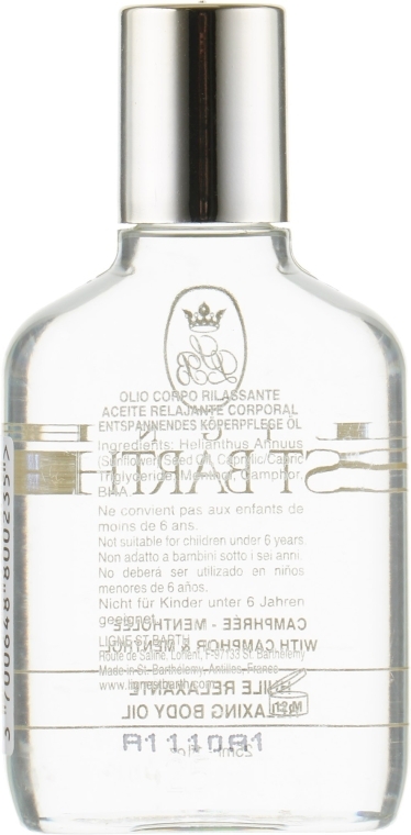 Olejek do ciała z kamforą i mentolem - Ligne St Barth Relaxing Body Oil With Camphor & Menthol — Zdjęcie N2