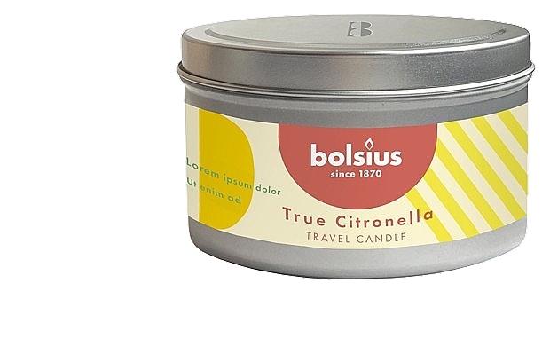 Świeca zapachowa, 22H - Bolsius True Citronella Travel Candle — Zdjęcie N2