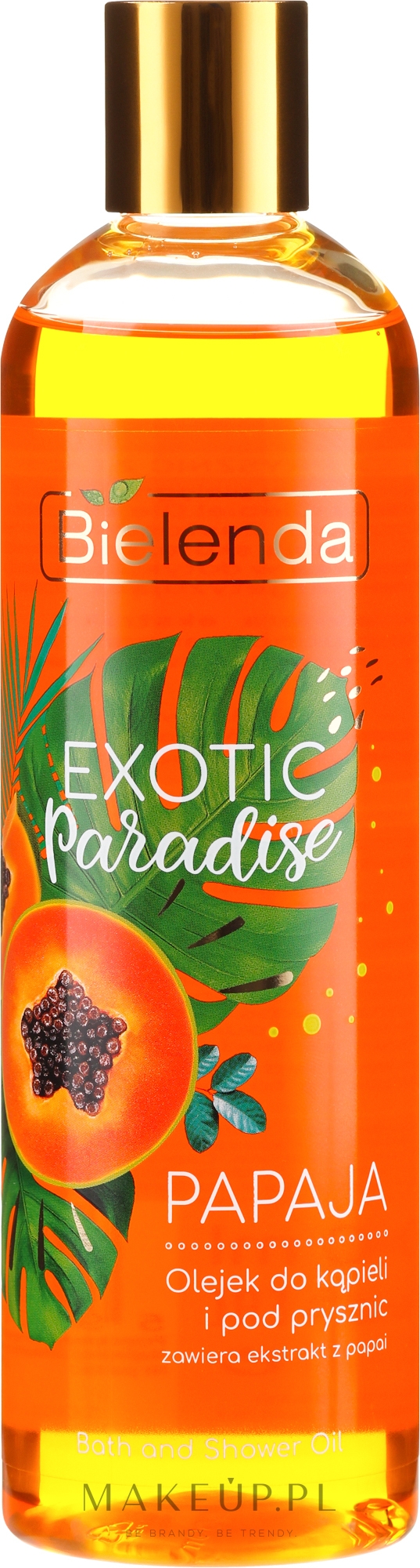 Olejek do kąpieli i pod prysznic Papaja - Bielenda Exotic Paradise — Zdjęcie 400 ml