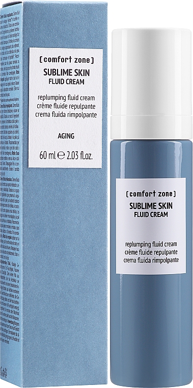 Nawilżający krem ujędrniający do twarzy z kwasem hialuronowym - Comfort Zone Sublime Skin Fluid Cream — Zdjęcie N2