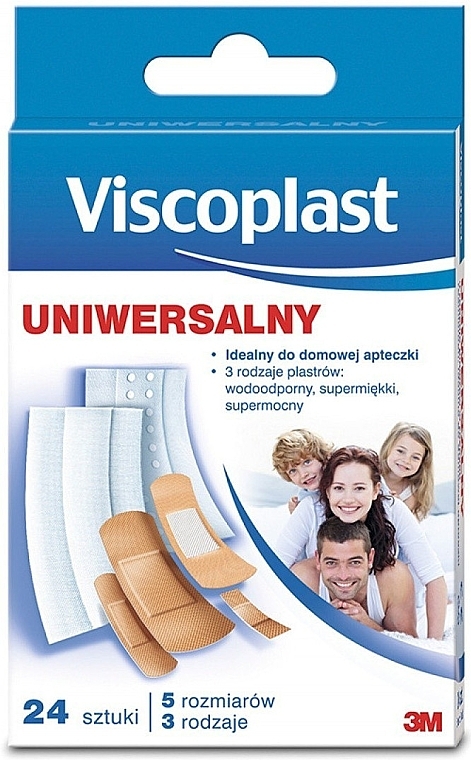 Uniwersalny zestaw plastrów o różnych rozmiarach, 24 szt. - Viscoplast — Zdjęcie N1