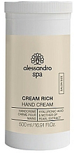Krem do rąk - Alessandro International Spa Cream Rich Hand Cream Salon Size — Zdjęcie N2