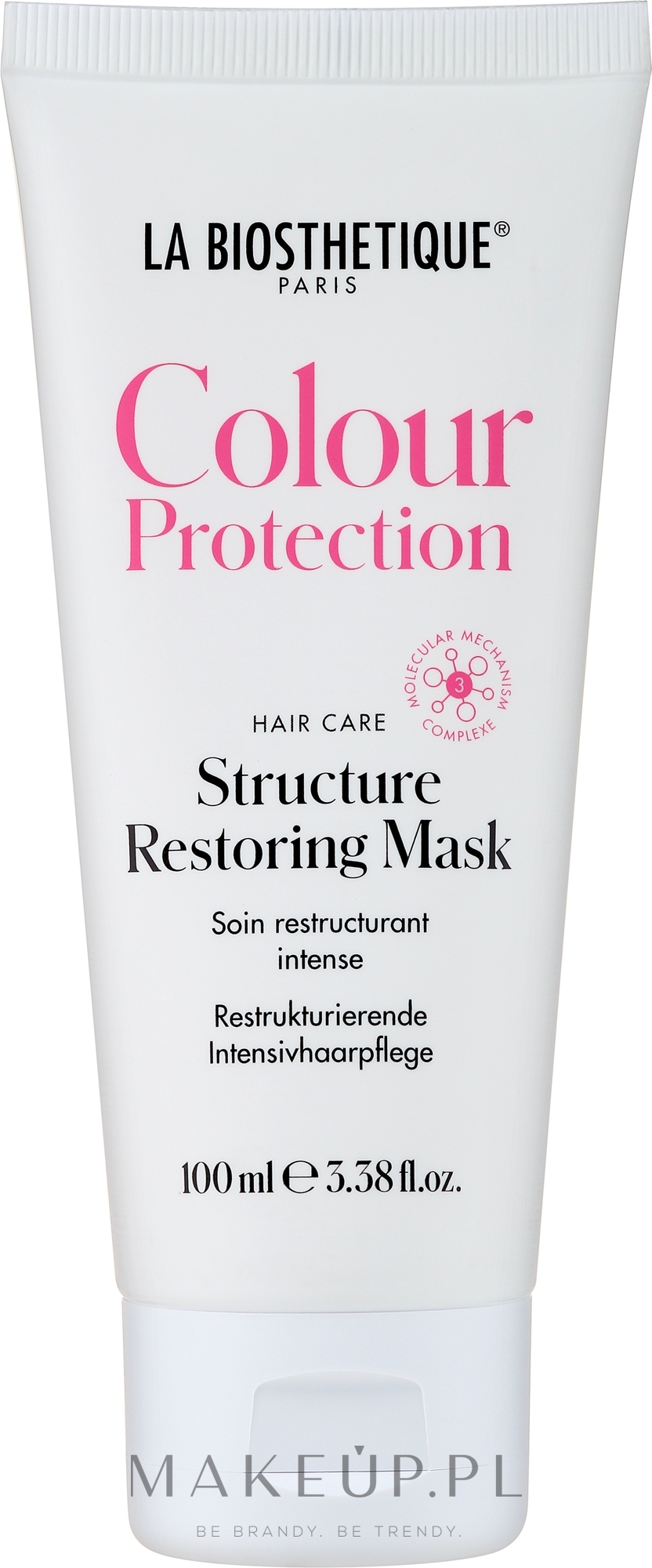 Rewitalizująca maska ​​do włosów - La Biosthetique Colour Protection Structure Restoring Mask — Zdjęcie 100 ml