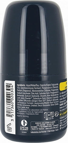 Dezodorant w kulce Imbir - So'Bio Etic Men Ginger 24H Deodorant — Zdjęcie N2