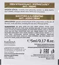 Zmiękczający i rozjaśniający krem do twarzy - Farmona Professional Retin Gold Smoothing & Illuminating Anti-Ageing Cream (próbka) — Zdjęcie N2