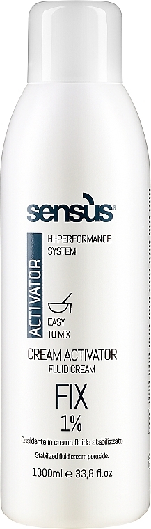 Utleniacz do włosów - Sensus H202 Cream Activator Fix — Zdjęcie N1