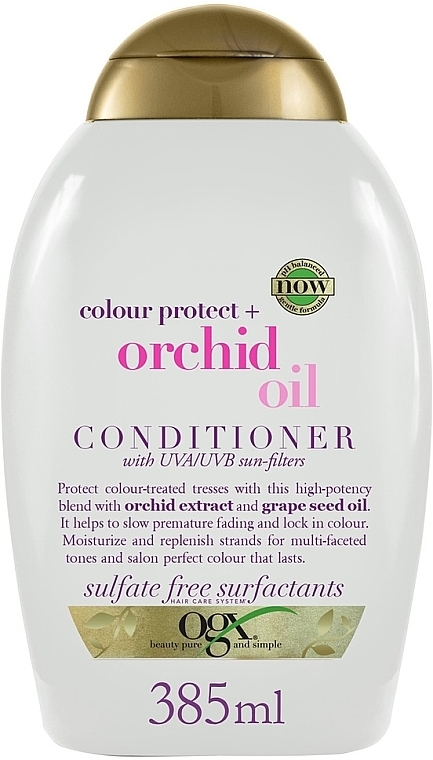 Odżywka do pielęgnacji włosów farbowanych Olejek orchidei - OGX Orchid Oil Conditioner